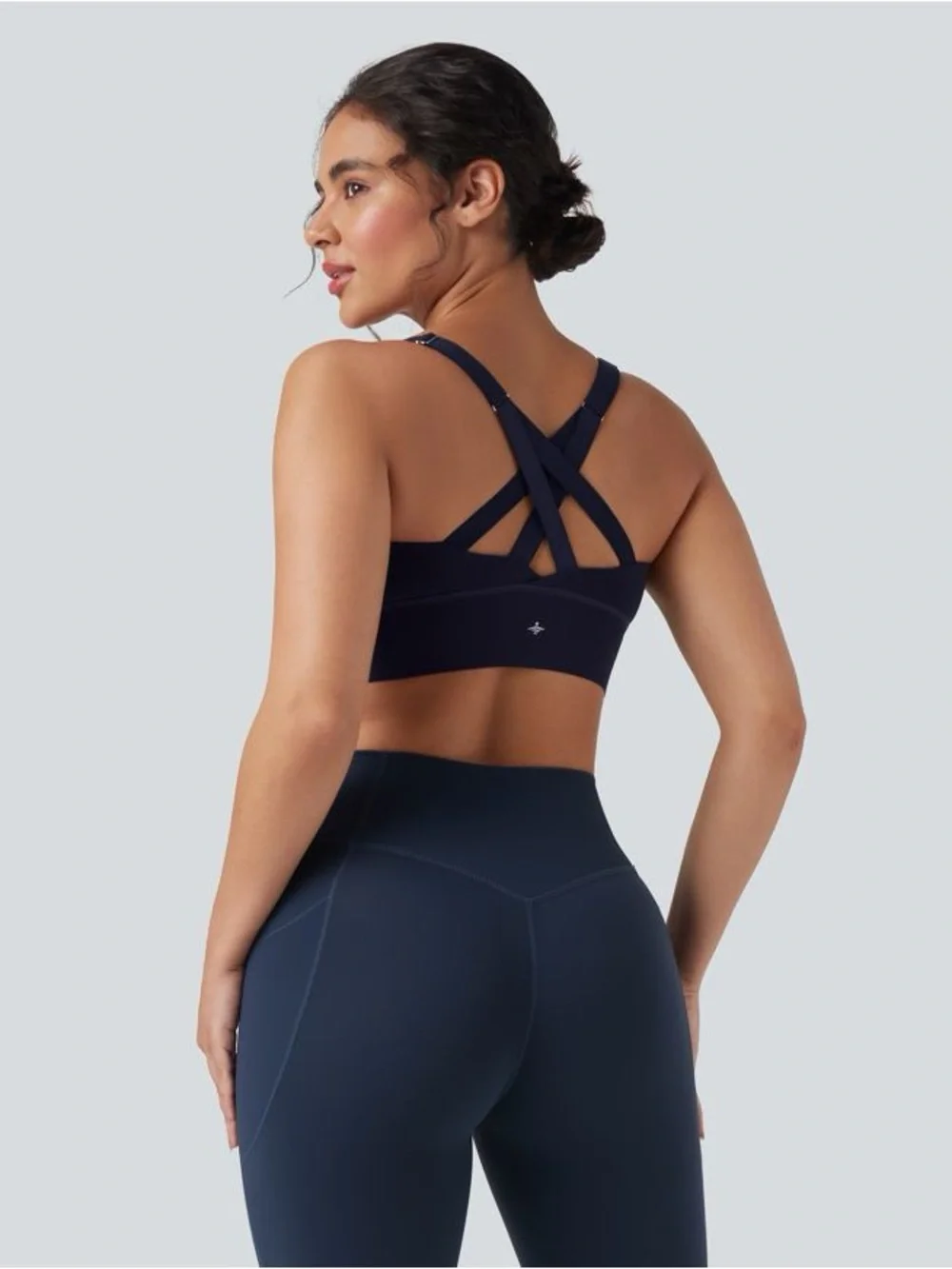 Halara SpeedWave™ Medium Support Push Up Zipper Adjustable Sports Bra large